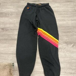 Aviator Nation Striped Sweatpants 🌈